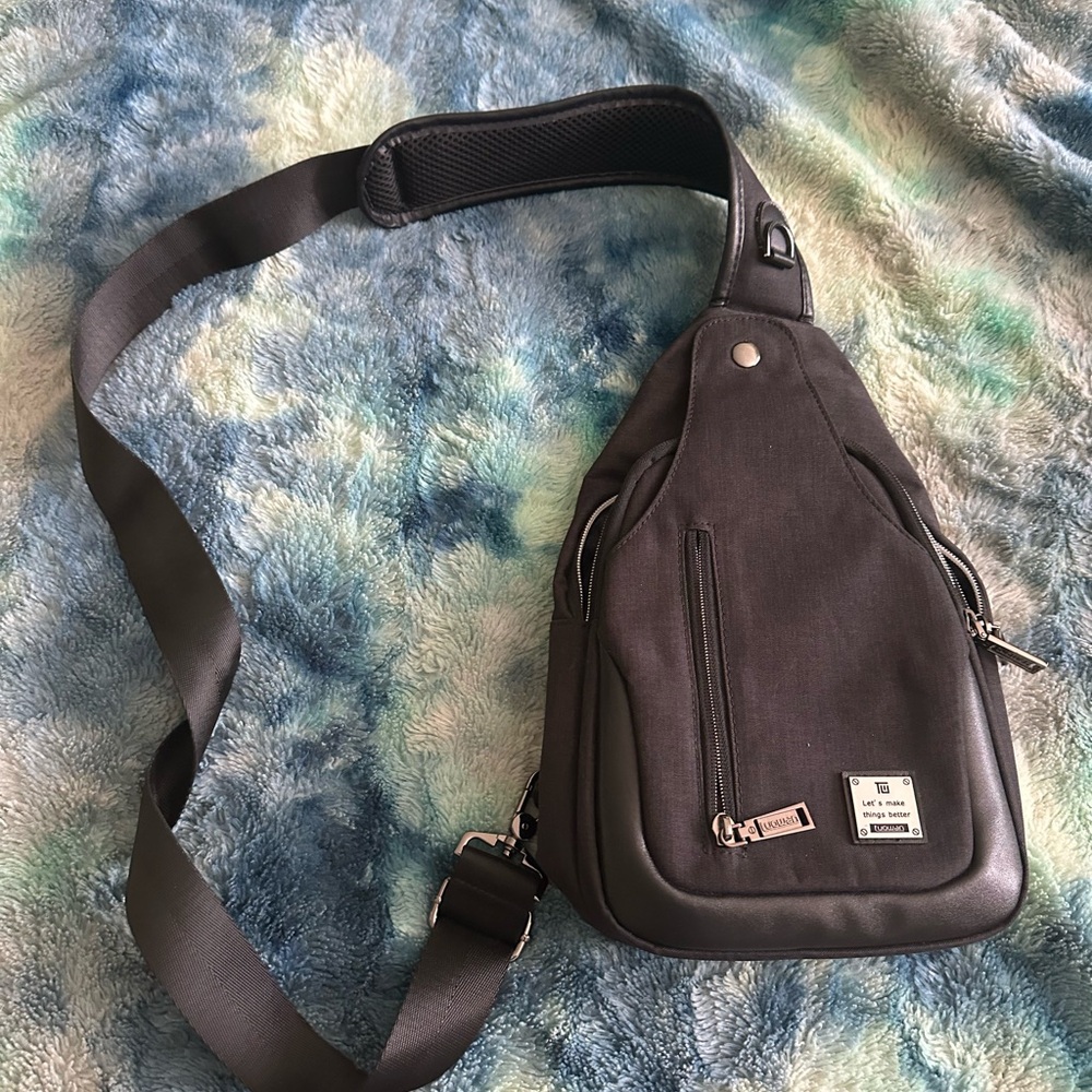 Adjustable Cross-body back pack.